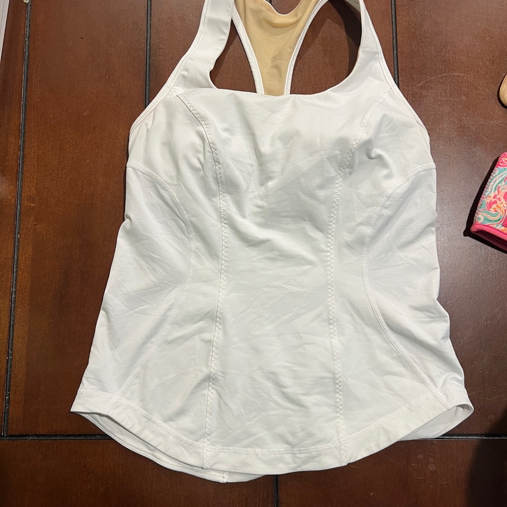 Lululemon Athletic White Tank Top